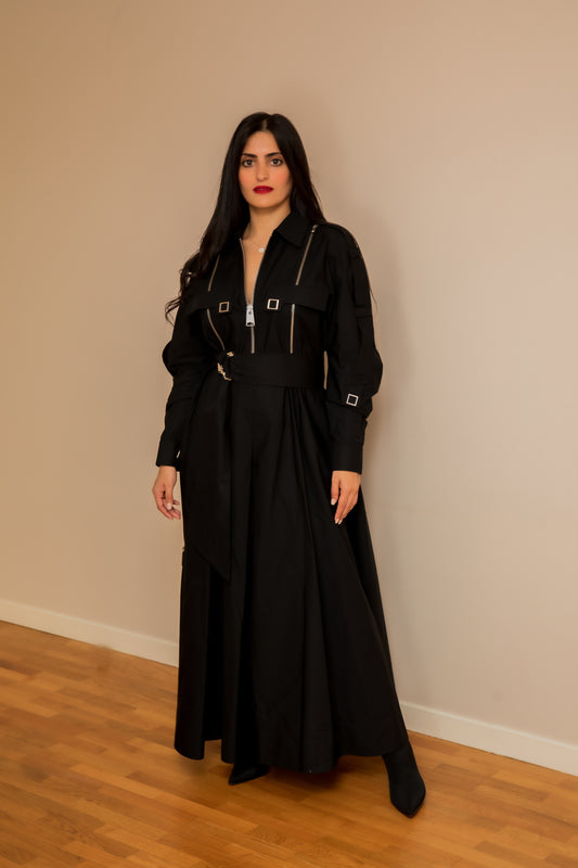 Robe longue noire